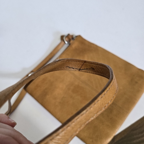 Fossil Brown Leather Crossbody Small Wallet Bag with Small Pouch - Picture 8 of 8